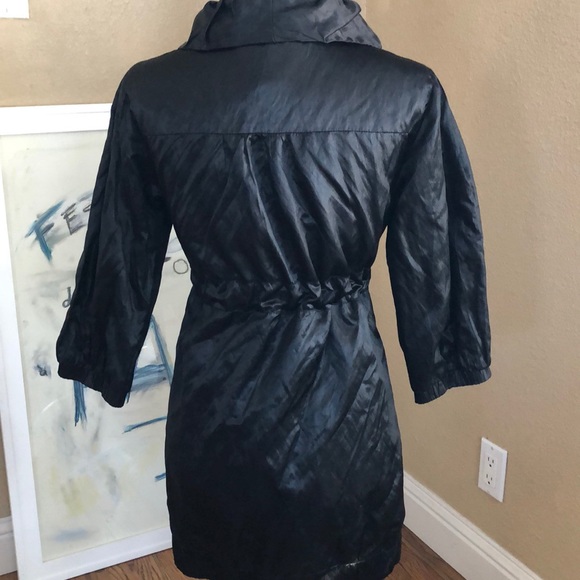 Black Satin light jacket by Kensie - Picture 7 of 8